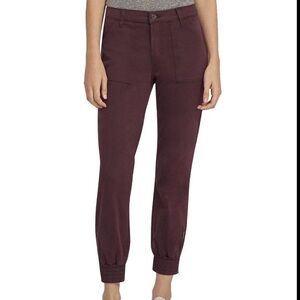 JBrand Arkin Jogger Burgundy Pants Size 30